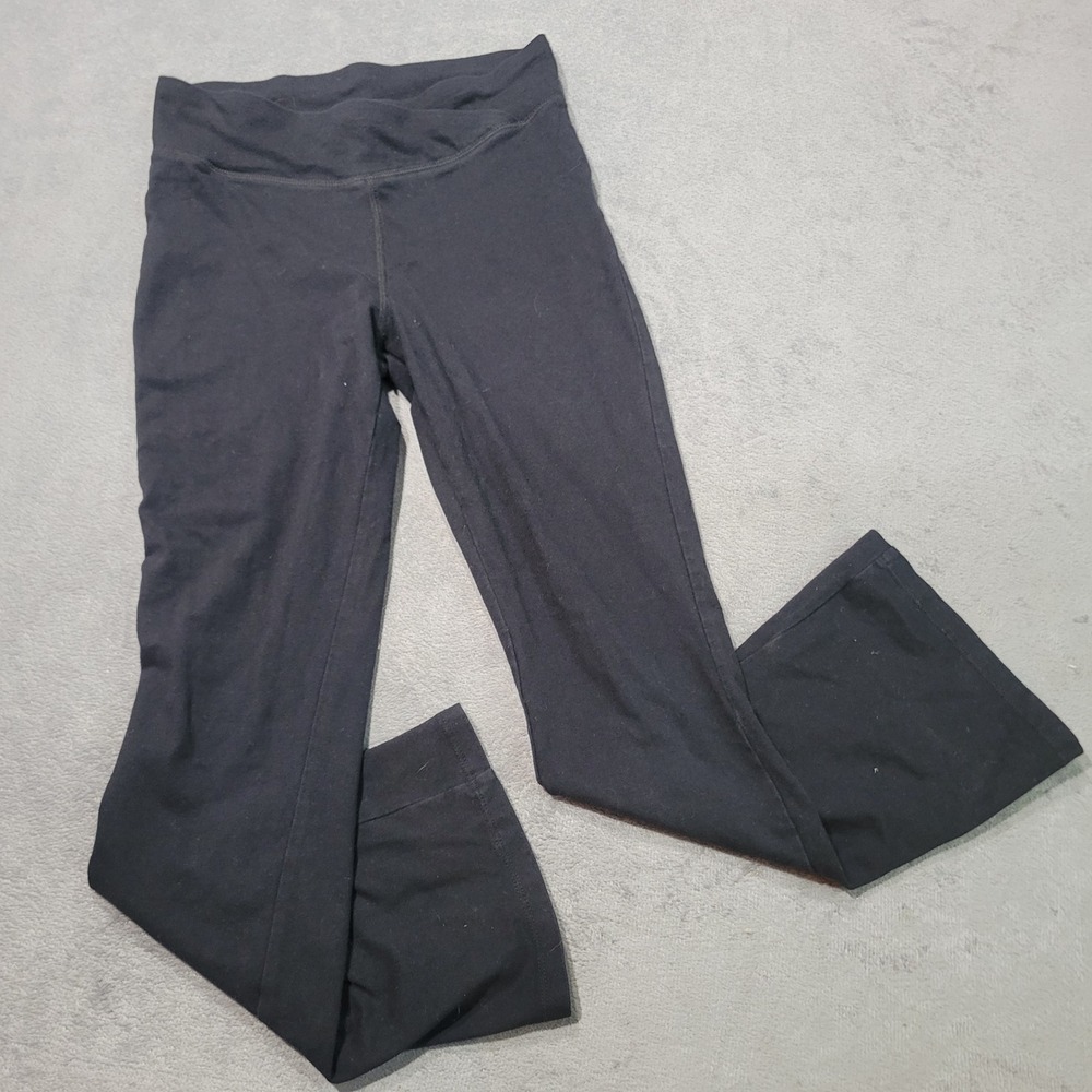 Gap Flare Leggings Girls Size‎ 8 M Black Cotton Stretch Yoga Pants 451937-02